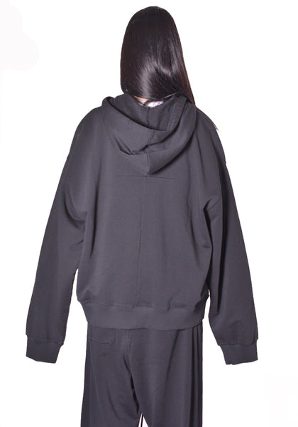 MATIERES FECALE MAT03T031-1 UNISEX POWER HOODIE BLACK 2026FW | DOSHABURI Online Shop