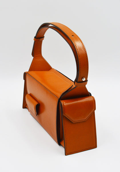 MERRYL TIELMAN BARBARA-MINI HANDBAG BRANDY SHINY | DOSHABURI Shop