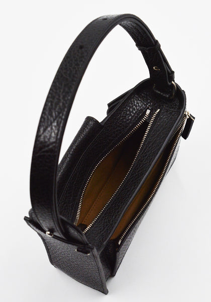 MERRYL TIELMAN LOUWRENS SHOULDER/CROSBODY BAG BLACK PEBBLED | DOSHABURI