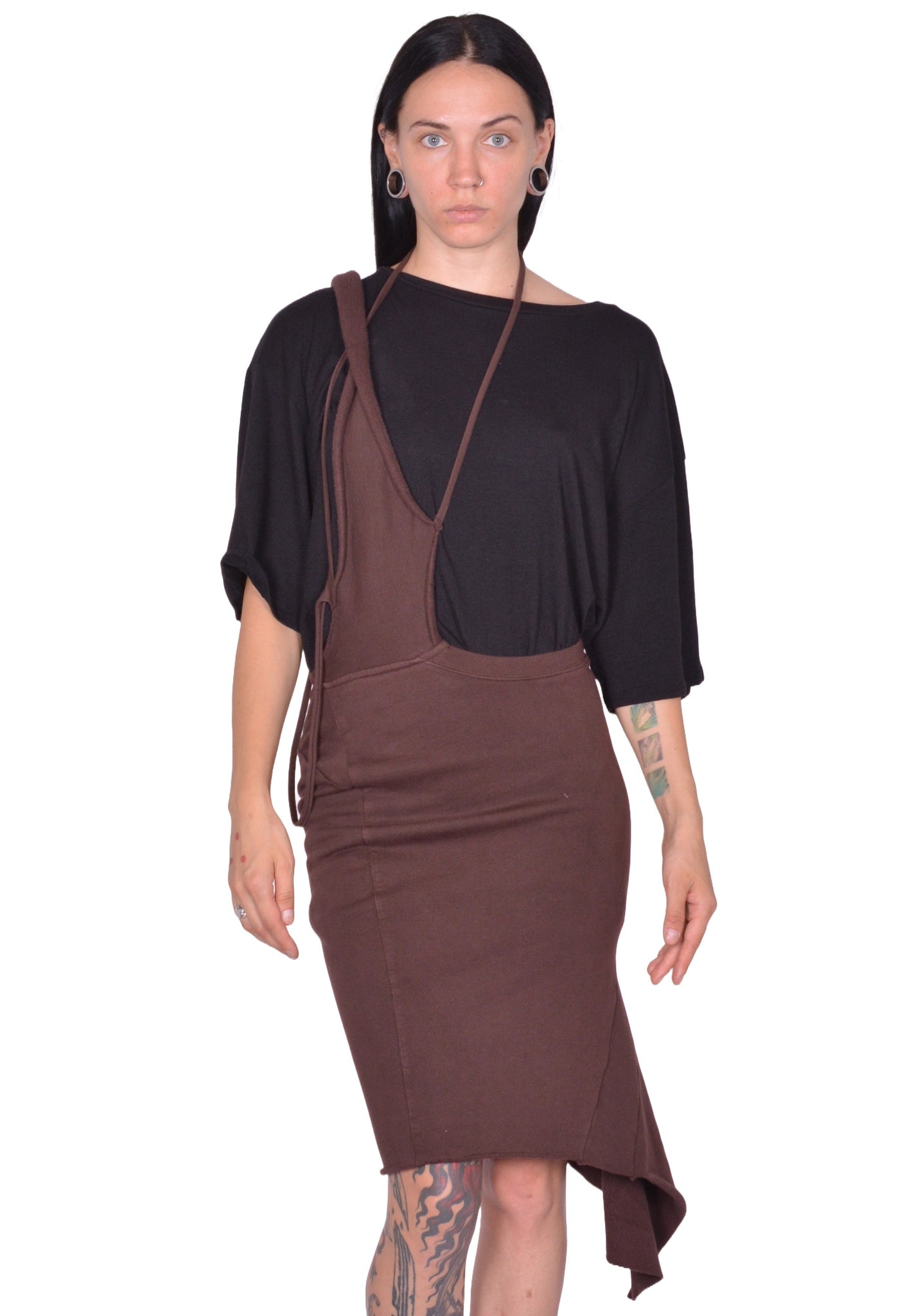 OTTOLINGER JERSEY PENCIL SKIRT BROWN FW25 | DOSHABURI Online Shop