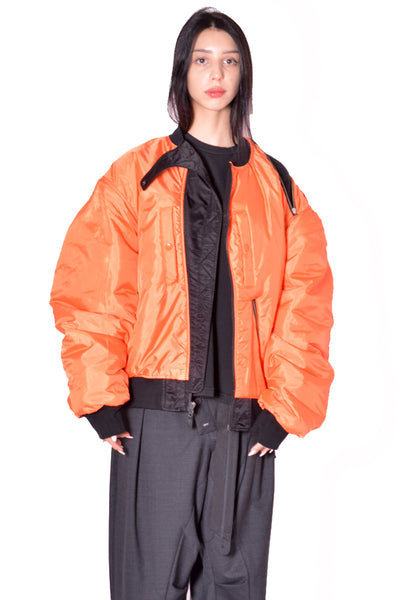 OTTOLINGER 109-704309-02 UNISEX FOREVER ZIP BOMBER BLACK FW2026 | DOSHABURI Online Shop