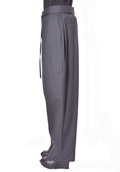 OTTOLINGER WOMEN 123-205423-01X WOMEN  STRAPPED BAGGY SUIT PANTS(X) GREY FW2026 | DOSHABURI Shop 