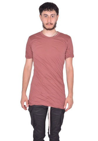 RICK OWENS DOUBLE DOUBLE LAYERED T-SHIRT ROSEWOOD FW25 | DOSHABURI Shop