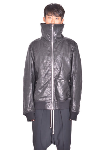 RICK OWENS MEN EMPLE CABAN JACKET BLACK SS26 | DOSHABURI Shop