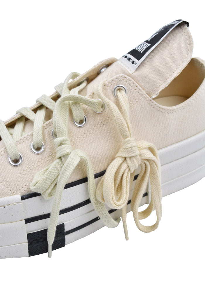 RICK OWENS DRKSHDW CONVERSE DBL DRKSTAR OX CHUCK 70 NATURAL RICK OWENS DRKSHDW CONVERSE DBL DRKSTAR OX CHUCK 70 NATURAL