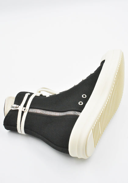RICK OWENS DRKSHDW HI-TOP SNEAKERS BLACK/MILK SS26 | DOSHABURI Shop