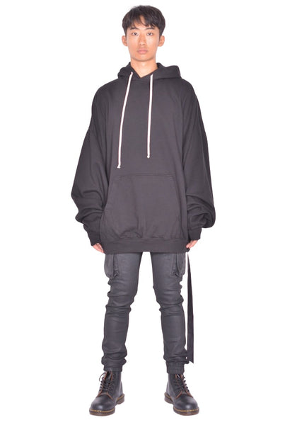 RICK OWENS DRKSHDW HUN SWEAT HOODIE BLACK FW26 | DOSHABURI Online Shop