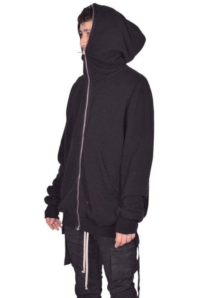 RICK OWENS DRKSHDW JUMBO GIMP SWEAT HOODIIE BLACK FW25 | DOSHABURI