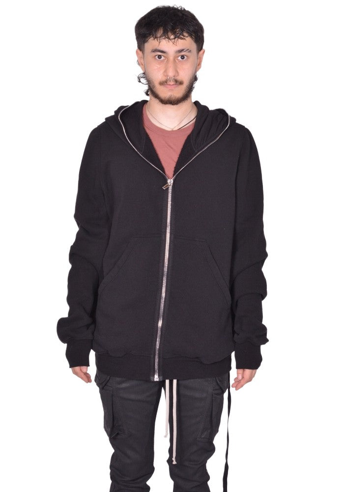 RICK OWENS DRKSHDW JUMBO GIMP SWEAT HOODIIE BLACK FW25 | DOSHABURI