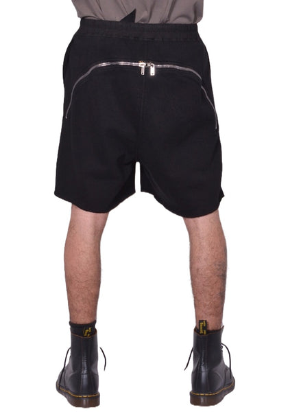 RICK OWENS DRKSHDW LONG BOXERS BUTT ZIP BLACK SS26 | DOSHABURI Shop