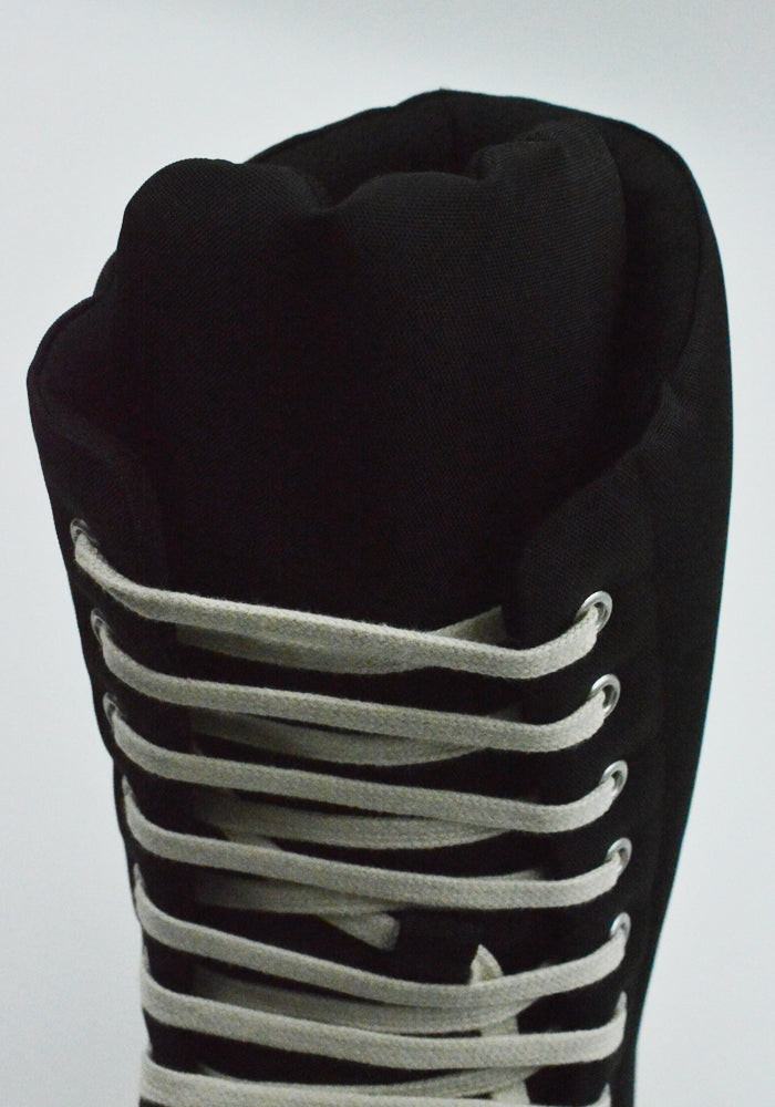 RICK OWENS DRKSHDW MEGA BUMPER JUMBO SNEAKERS BLACK SS26 | DOSHABURI