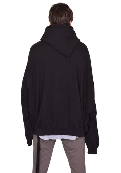 RICK OWENS DRKSHDW MOUNNTAIN HUN HOODIE BLACK SS26 | DOSHABURI Shop