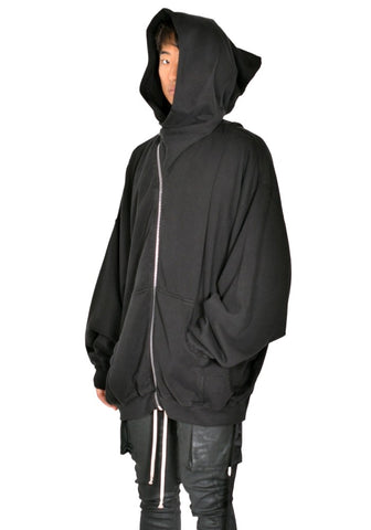 RICK OWENS DRKSHDW HUN SWEAT HOODIE BLACK FW26 | DOSHABURI Online Shop