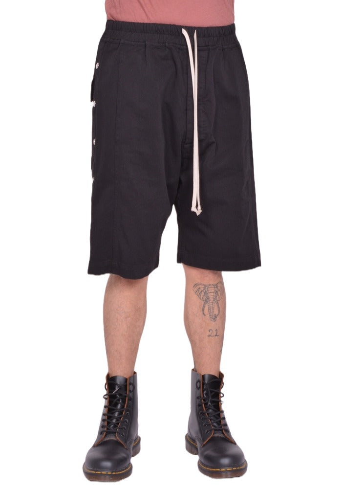 RICK OWENS DRKSHDW PUSHER SHORTS BLACK FW25 | DOSHABURI Shop