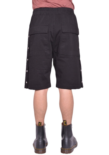 RICK OWENS DRKSHDW PUSHER SHORTS BLACK FW25 | DOSHABURI Shop