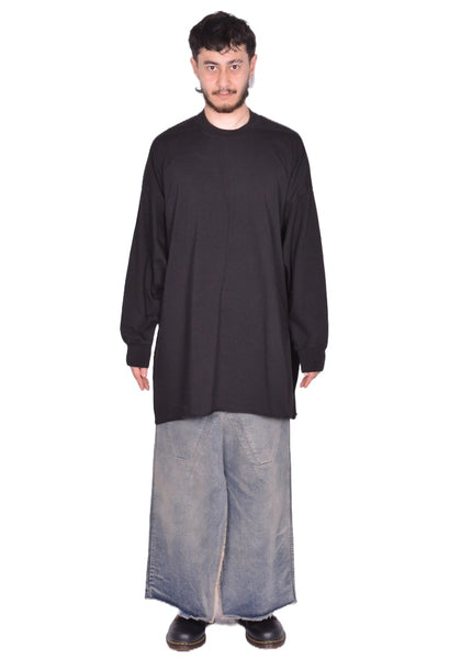 RICK OWENS DRKSHDW  TOMMY SWEATSHIRT BLACK FW25 | DOSHABURI Shop