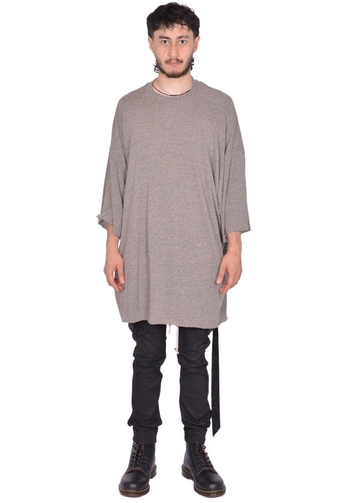 ann demeulemeester コート Tシャツ rick owens RICK OWENS DRKSHDW TOMMY T-SHIRT MELANGE GREY FW25 | DOSHABURI Shop
