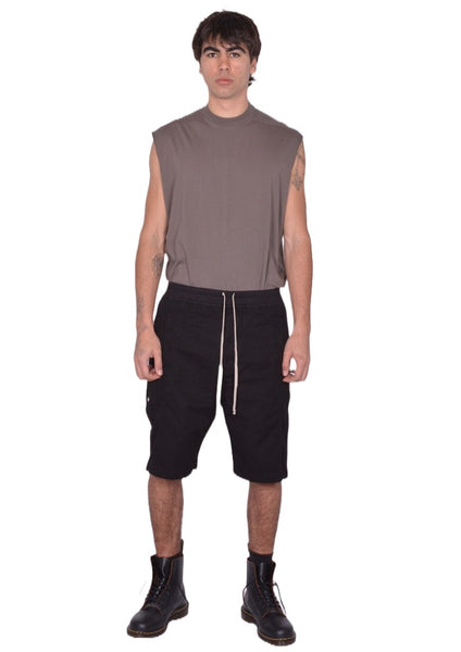 RICK OWENS DRKSHDW WIDE PUSHER SHORTS BLACK SS26 | DOSHABURI Shop