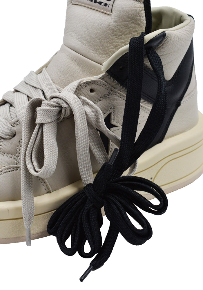 RICK OWENS DRKSHDW X CONVERSE TURBOWPN SNEAKERS OYSTER/BLACK RICK OWENS DRKSHDW X CONVERSE TURBOWPN SNEAKERS OYSTER/BLACK