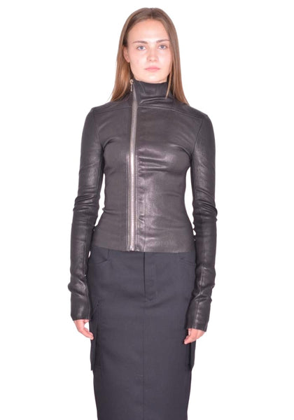 RICK OWENS GARY LEATHER JACKETBLACK SS26 | DOSHABURI Online Shop