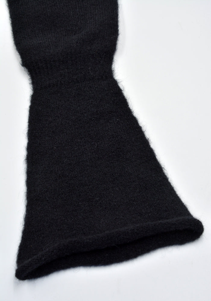 rick owens handschuhe RICK OWENS MEN KNIT GLOVES BLACK fW24