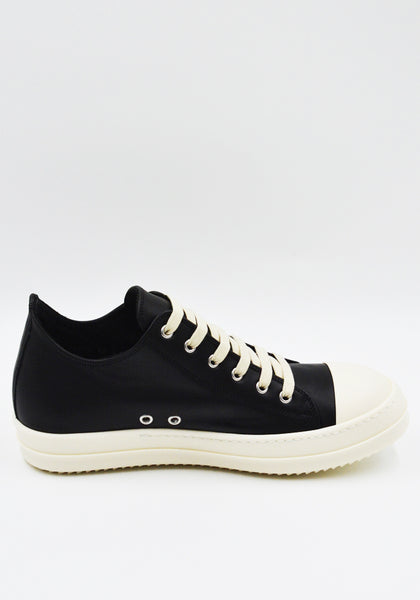 RICK OWENS LOW SNEAKERS BLACK/MILK SS26 | DOSHABURI Online Shop