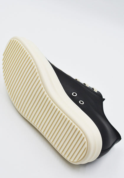 RICK OWENS LOW SNEAKERS BLACK/MILK SS26 | DOSHABURI Online Shop
