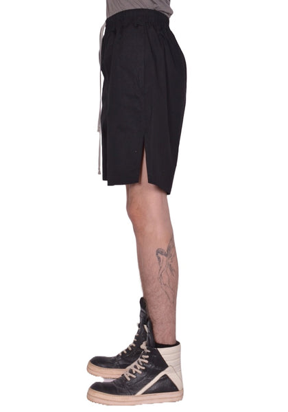 RICK OWENS MEN BOXER SHORTS COTTON BLACK SS26 | DOSHABURI Shop