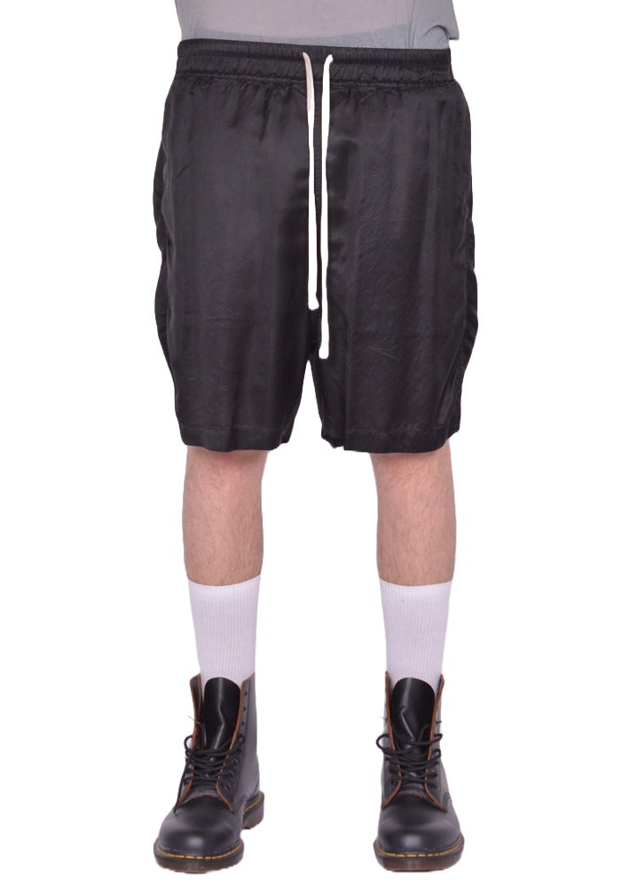 RICK OWENS MEN BOXER SHORTS CUPRO BLACK FW25 | DOSHABURI Shop RICK OWENS MEN BOXER SHORTS CUPRO BLACK FW25 | DOSHABURI Shop