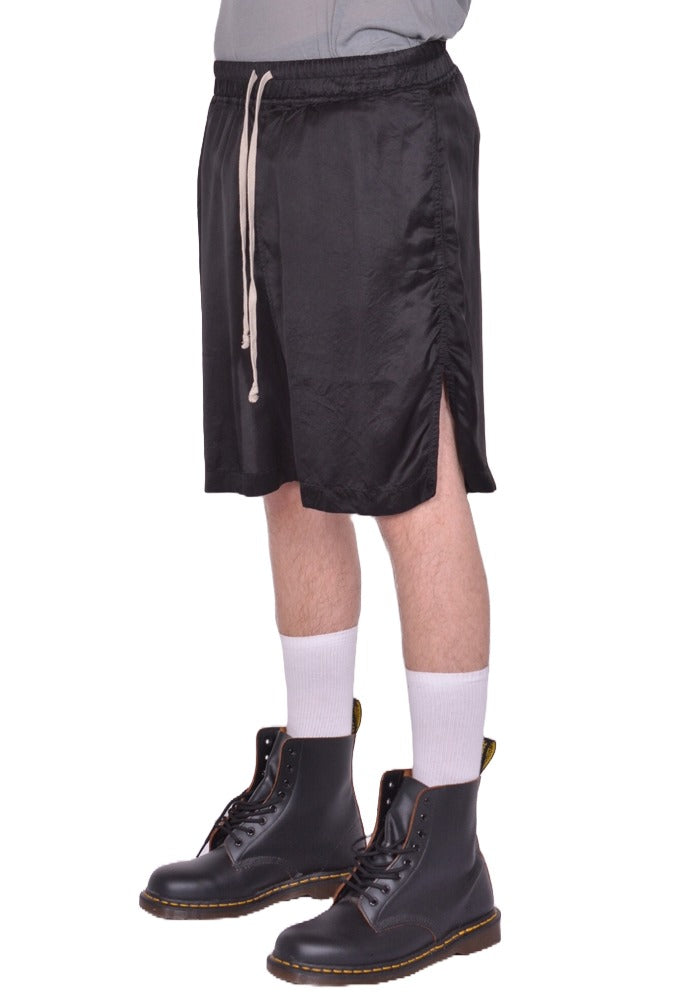 RICK OWENS MEN BOXER SHORTS CUPRO BLACK FW25 | DOSHABURI Shop