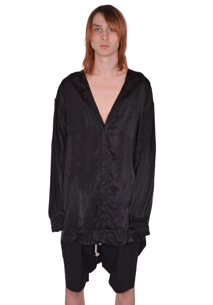 最終価格 rick owens archive 2012FW カットソー RICK OWENS MEN CONCORDIAN SHIRT BLACK SS26 | DOSHABURI Online Shop