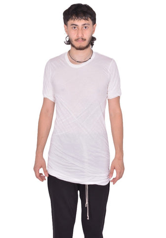 RICK OWENS MEN DOUBLE DOUBLE LAYERED T-SHIRT MILKFW25 | DOSHABURI Shop