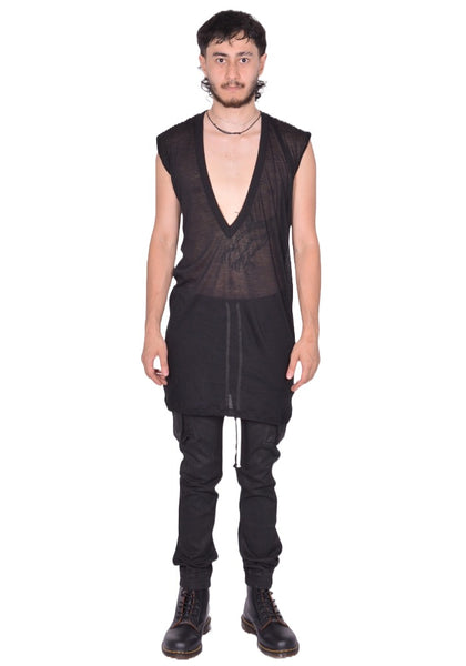 RICK OWENS MEN DYLAN T-SHIRT BLACK FW25 | DOSHABURI Shop
