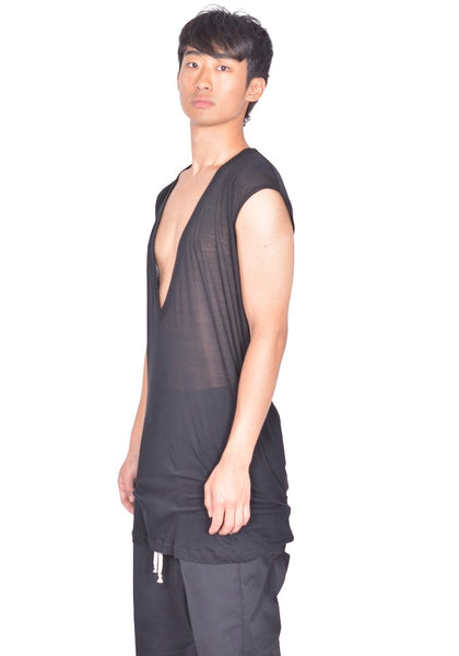 RICK OWENS MEN DYLAN T-SHIRT BLACK FW26 | DOSHABURI Online Shop