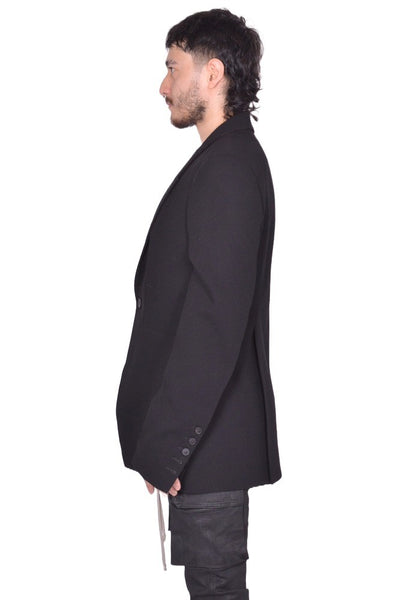 RICK OWENS MEN FOGPOCKET JACKET BLACK FW25 | DOSHABURI Shop