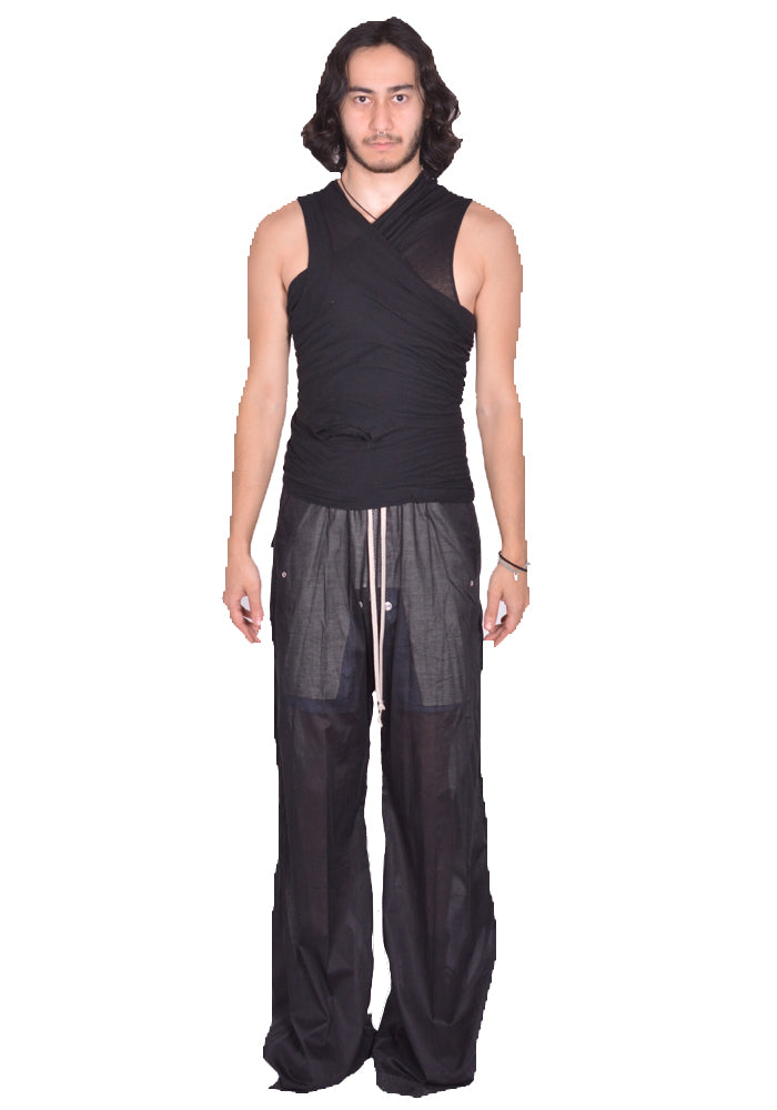 RICK OWENS MEN HOLLYWOOD BANANA T-SHIRT BLACK SS25 | 30%OFF SALE