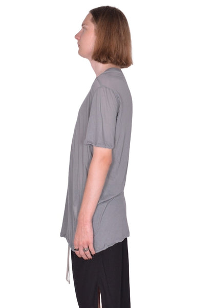 RICK OWENS MEN LEVEL T-SHIRT WASHED INDIGO FW25 | DOSHABURI shop