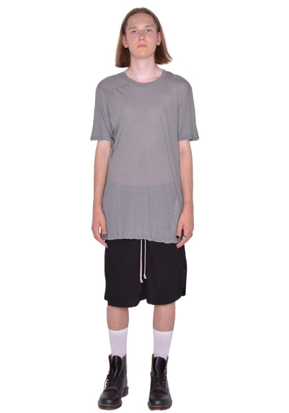 RICK OWENS MEN LEVEL T-SHIRT WASHED INDIGO FW25 | DOSHABURI shop