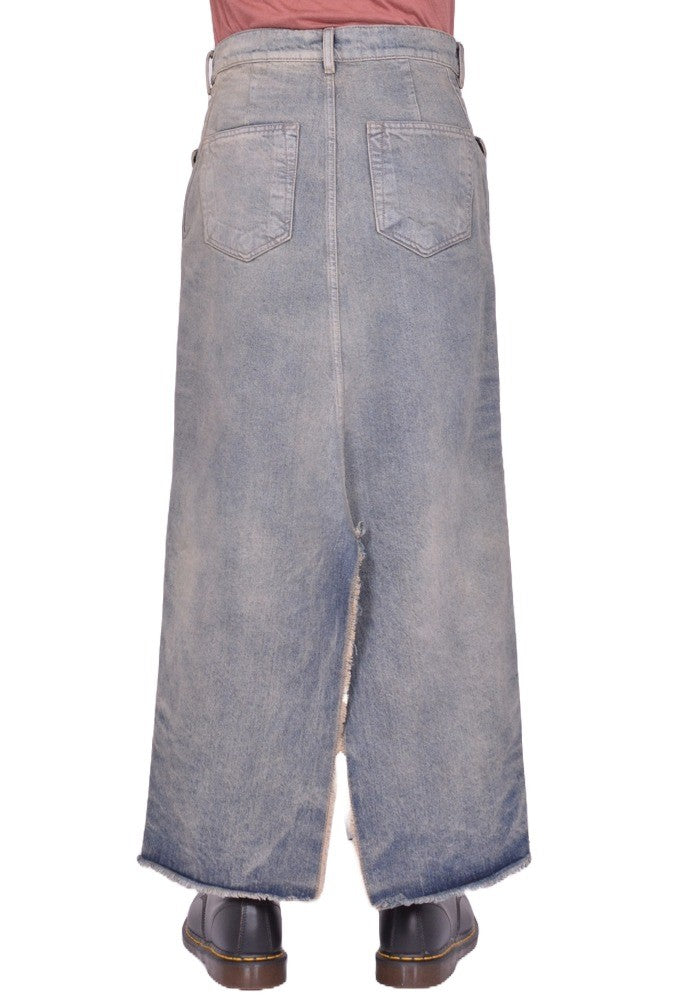 RICK OWENS LONG SLIVERED SKIRT DIRTY HUSTLER FW25 | Sale 50%OFF