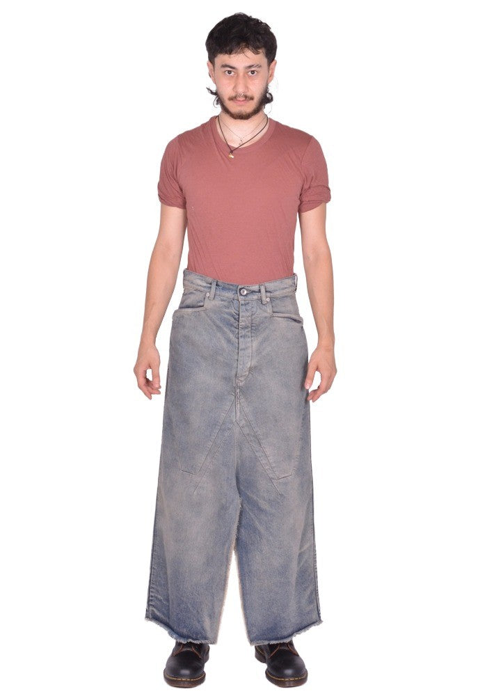 RICK OWENS LONG SLIVERED SKIRT DIRTY HUSTLER FW25 | Sale 50%OFF