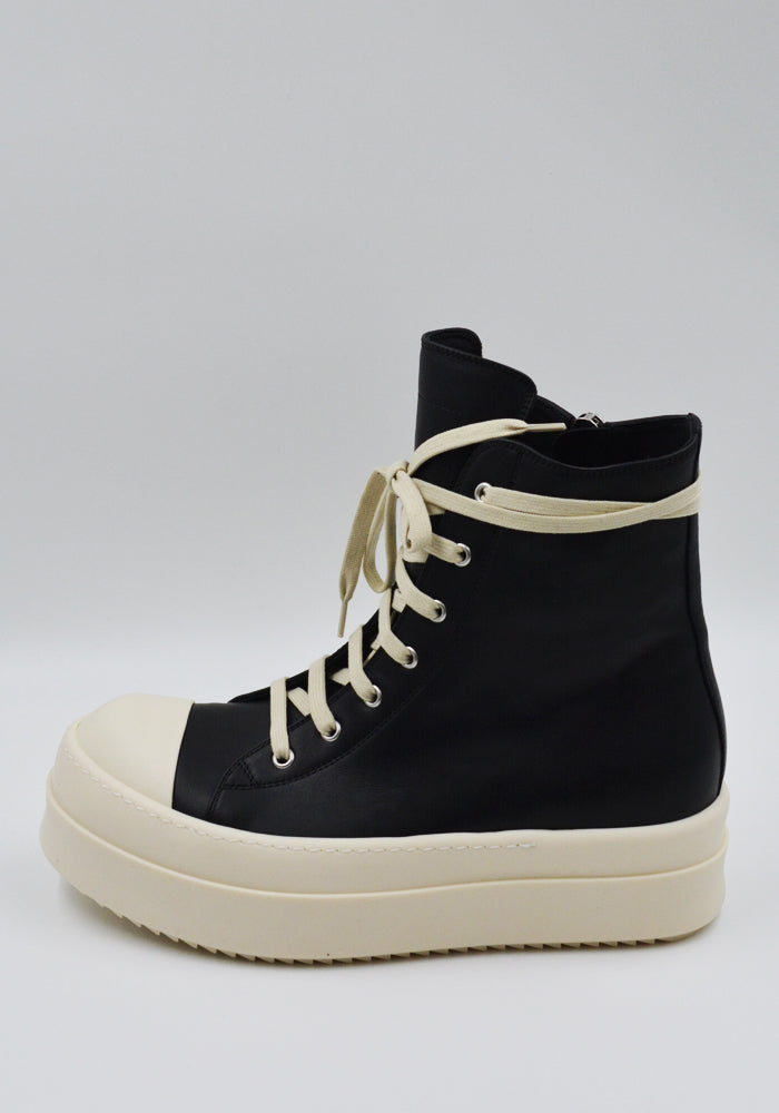 Rick Owens メガガルーシャ サイズ48 RICK OWENS MEN MEGA BUMPER SNEAKERS BLACK/MILK FW25 | DOSHABURI Shop