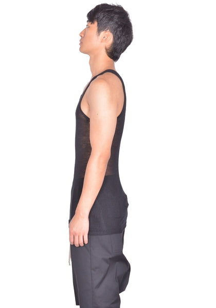 RICK OWENS MEN PONY TANKTOP BLACK FW26 | DOSHABURI Online Shop