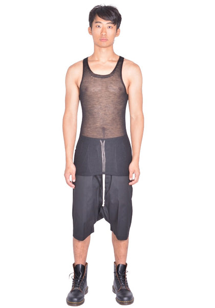 RICK OWENS MEN PONY TANKTOP BLACK FW26 | DOSHABURI Online Shop