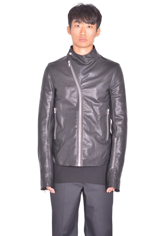 RICK OWENS jacket 季節特化 RICK OWENS MEN RELEASE LEATHER JACKET BLACK FW26 | DOSHABURI Shop