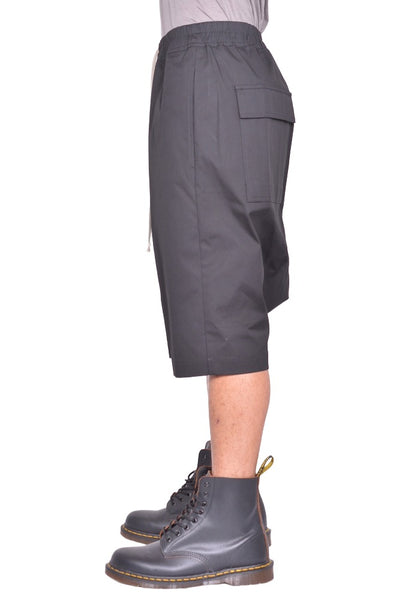 RICK OWENS MEN RICK'S PODS SHORTS  BLACK FW26 | DOSHABURI Online Shop
