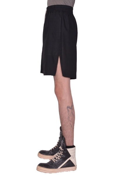 RICK OWENS MEN RU01F2397 BOXER SHORTS BLACK SS26 | DOSHABURI Shop