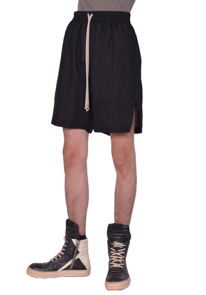 RICK OWENS MEN RU01F2397 BOXER SHORTS BLACK SS26 | DOSHABURI Shop