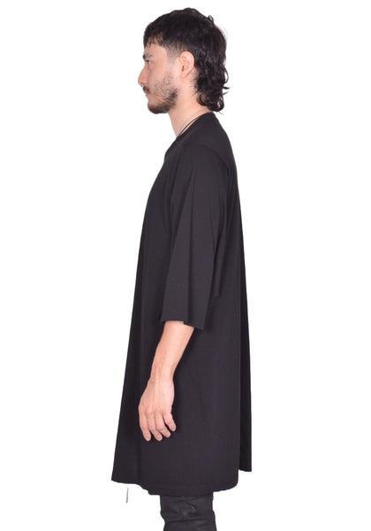 RICK OWENS MEN ShopN JUMBO T-SHIRT BLACK FW25| DOSHABURI Online Shop