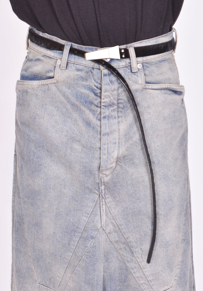 RICK OWENS MEN TRUNK BELT BLACK FW25 | DOSHABURI Online Shop