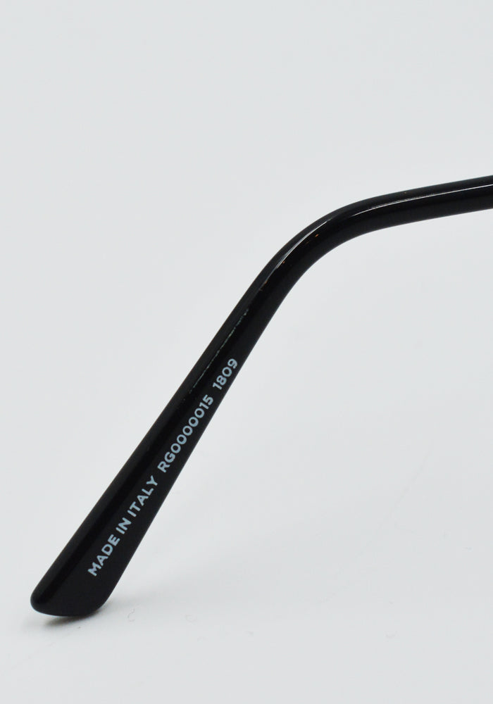 RICK OWENS PRONG SUNGLASSES SILVER/BLACK LENS FW25 | DOSHABURI Shop